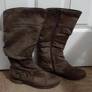 suede brown boots